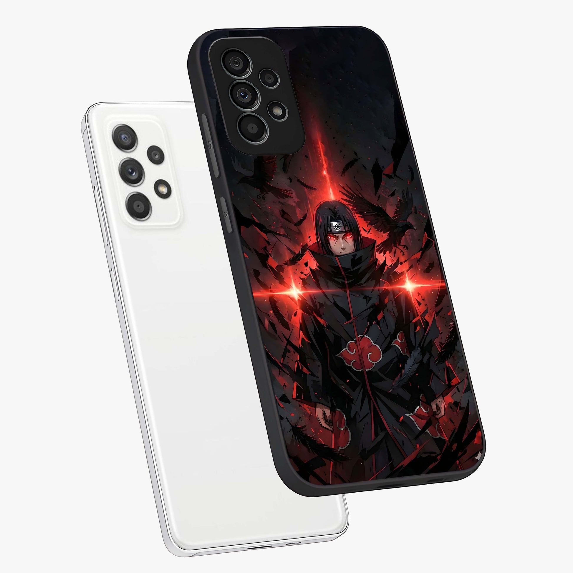 Focus Mode On Glass Case displayed in angled mockup highlighting clean minimal text artwork with modern aesthetic style.