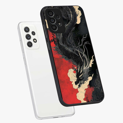 Shadow Dragon Fury Glass Case displayed in angled mockup highlighting powerful dragon illustration with dark fantasy aesthetic.
