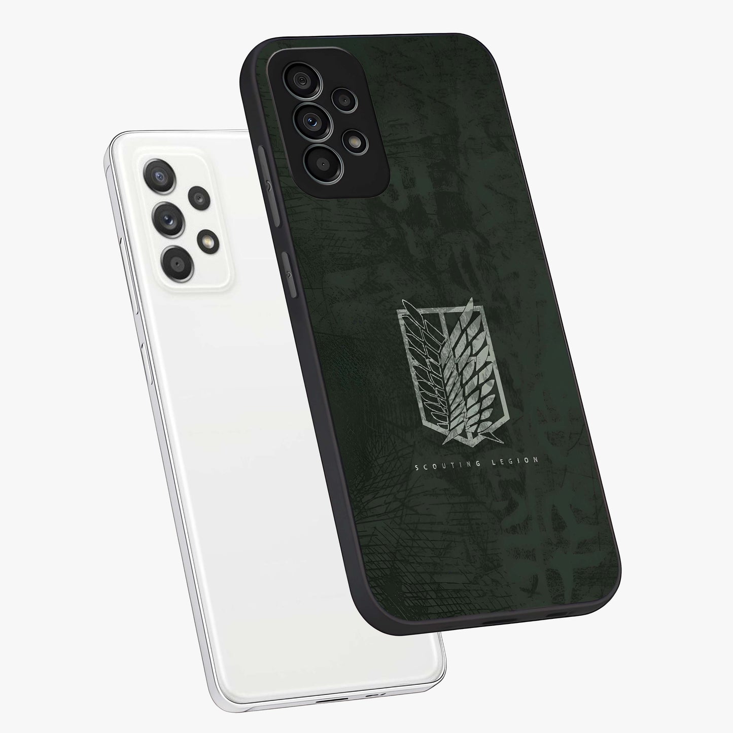 Wings Of Freedom Glass Case displayed in angled mockup highlighting graceful wing design with inspirational aesthetic.