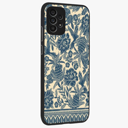 Heirloom Wild Bloom Glass Case upright view showcasing delicate wildflower artwork with timeless floral theme.