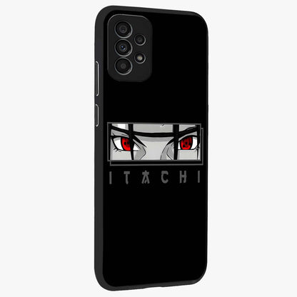 Scarlet Gaze Dominance Glass Case upright view showcasing powerful dramatic artwork with dominant artistic theme.