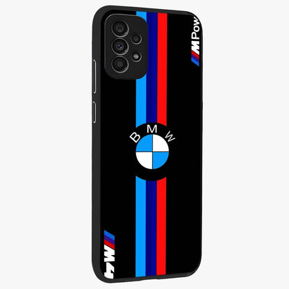 Turbo BMW Beast Glass Case upright view showcasing powerful car artwork with modern motorsport theme.