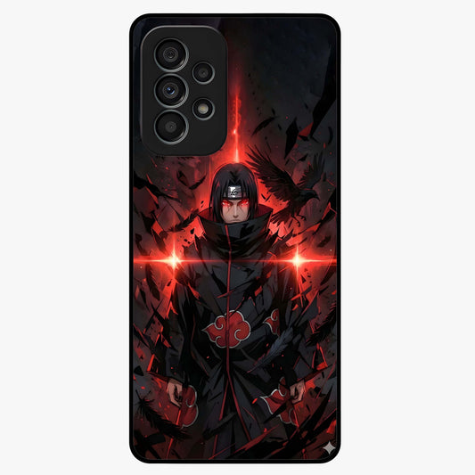 Focus Mode On Glass Case showing flat back view with bold motivational typography design and glossy glass finish.