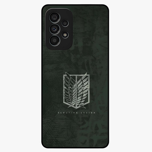 Wings Of Freedom Glass Case showing flat back view with symbolic wings artwork and glossy glass finish.