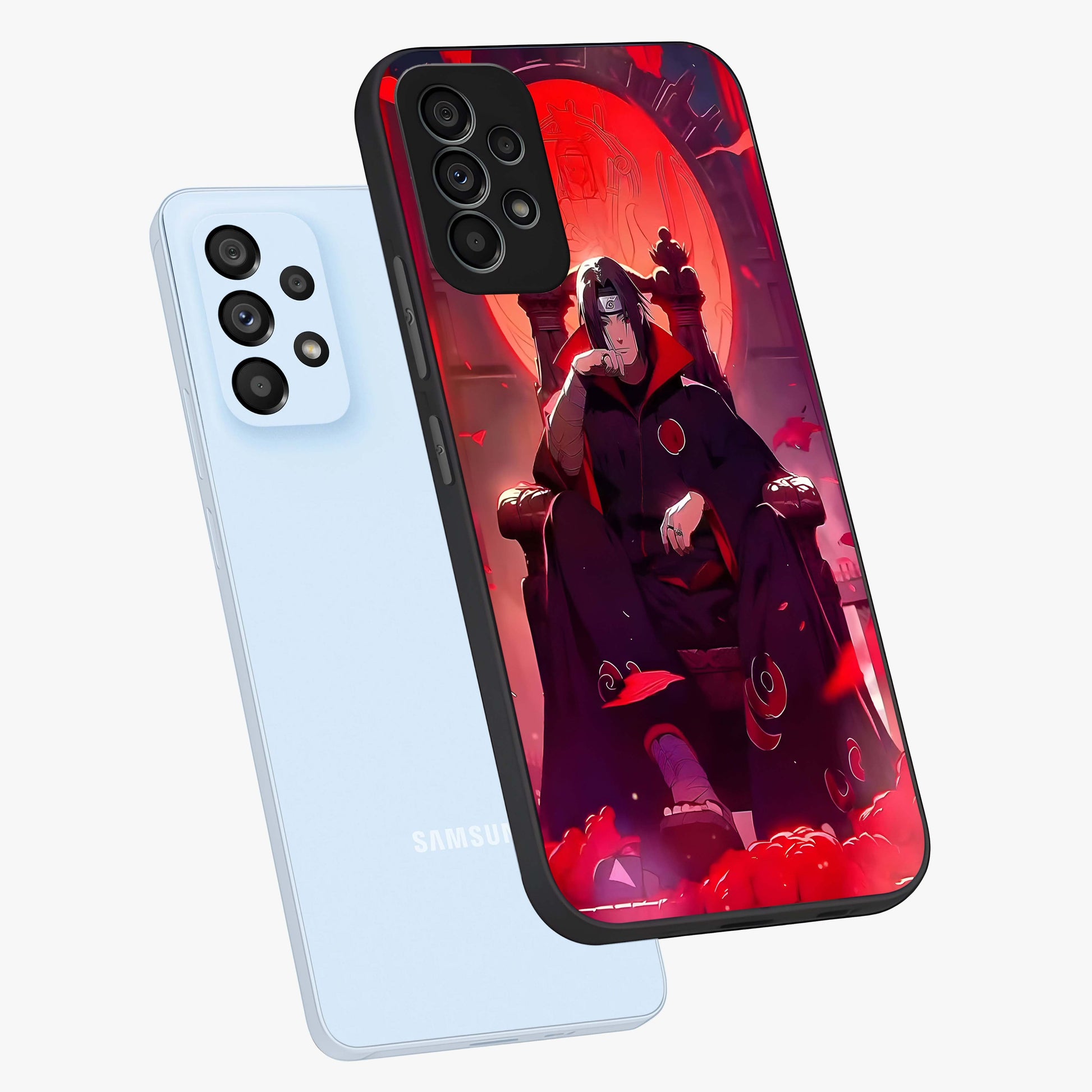 Blood Moon Sovereign Glass Case displayed in angled mockup highlighting dark celestial moon design and dramatic theme.