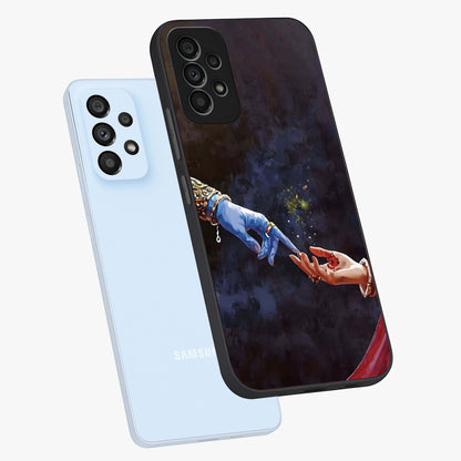 Divine Touch Eternal Glass Case displayed in angled mockup highlighting elegant divine inspired design with calm aesthetic style.