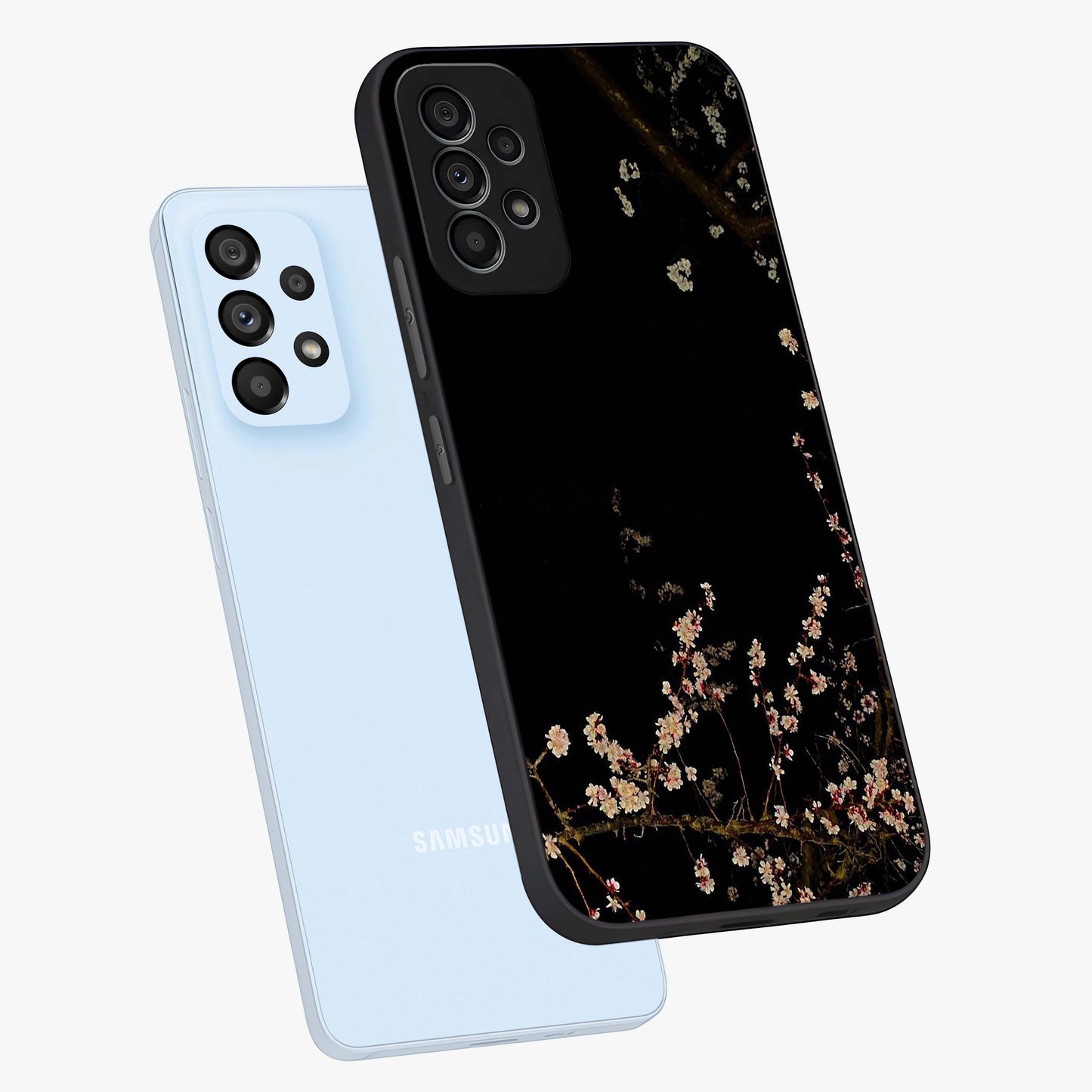 Petal Moon Light With Custom Name Glass Case displayed in angled mockup highlighting delicate petal design with custom name feature.