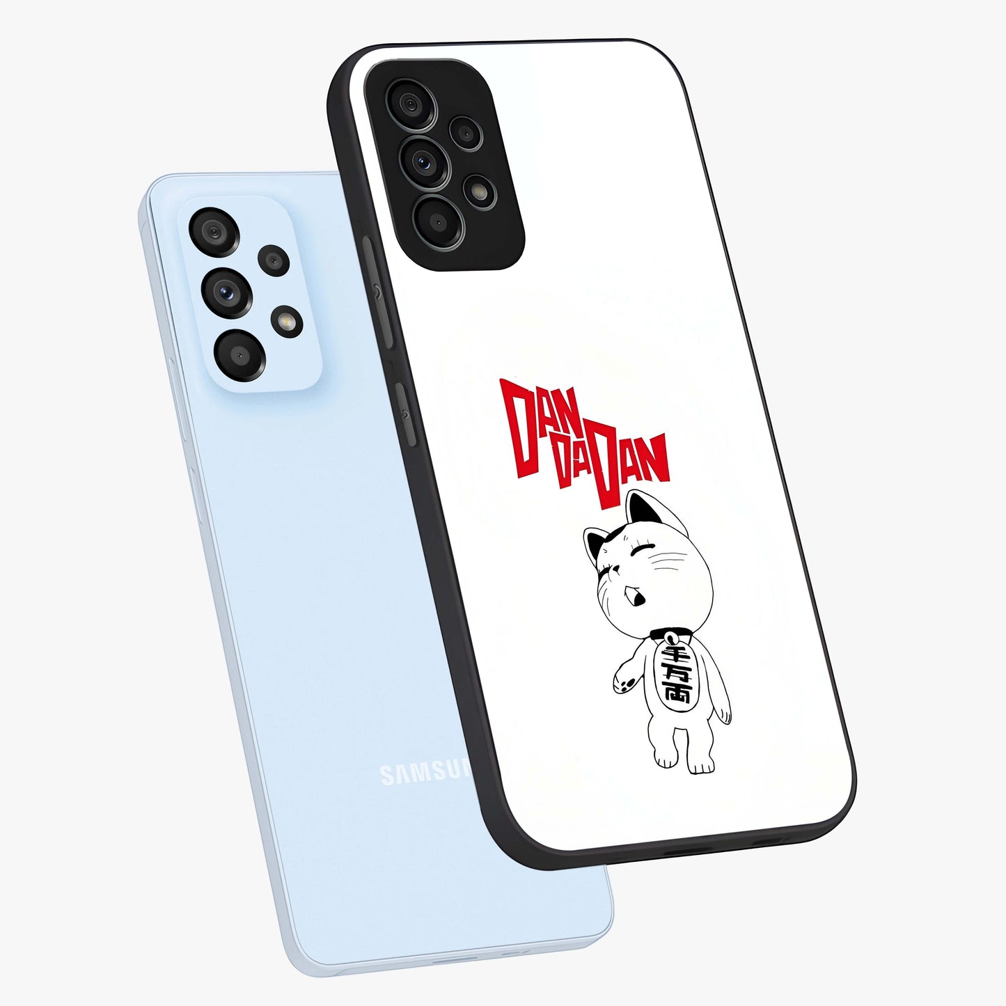 Playful Spirit Charm Glass Case displayed in angled mockup highlighting lively decorative design with playful aesthetic style.