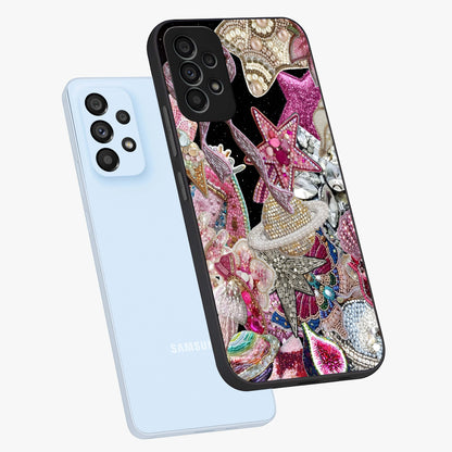 Starlit Jewel Dream Glass Case displayed in angled mockup highlighting glowing celestial jewel design with dreamy aesthetic.