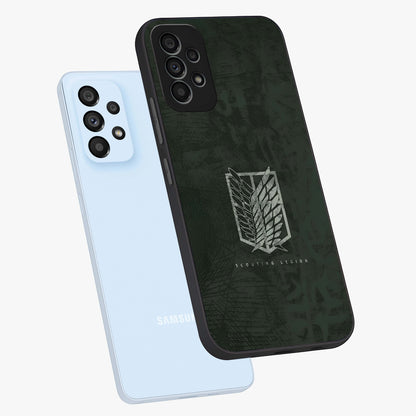 Wings Of Freedom Glass Case displayed in angled mockup highlighting graceful wing design with inspirational aesthetic.