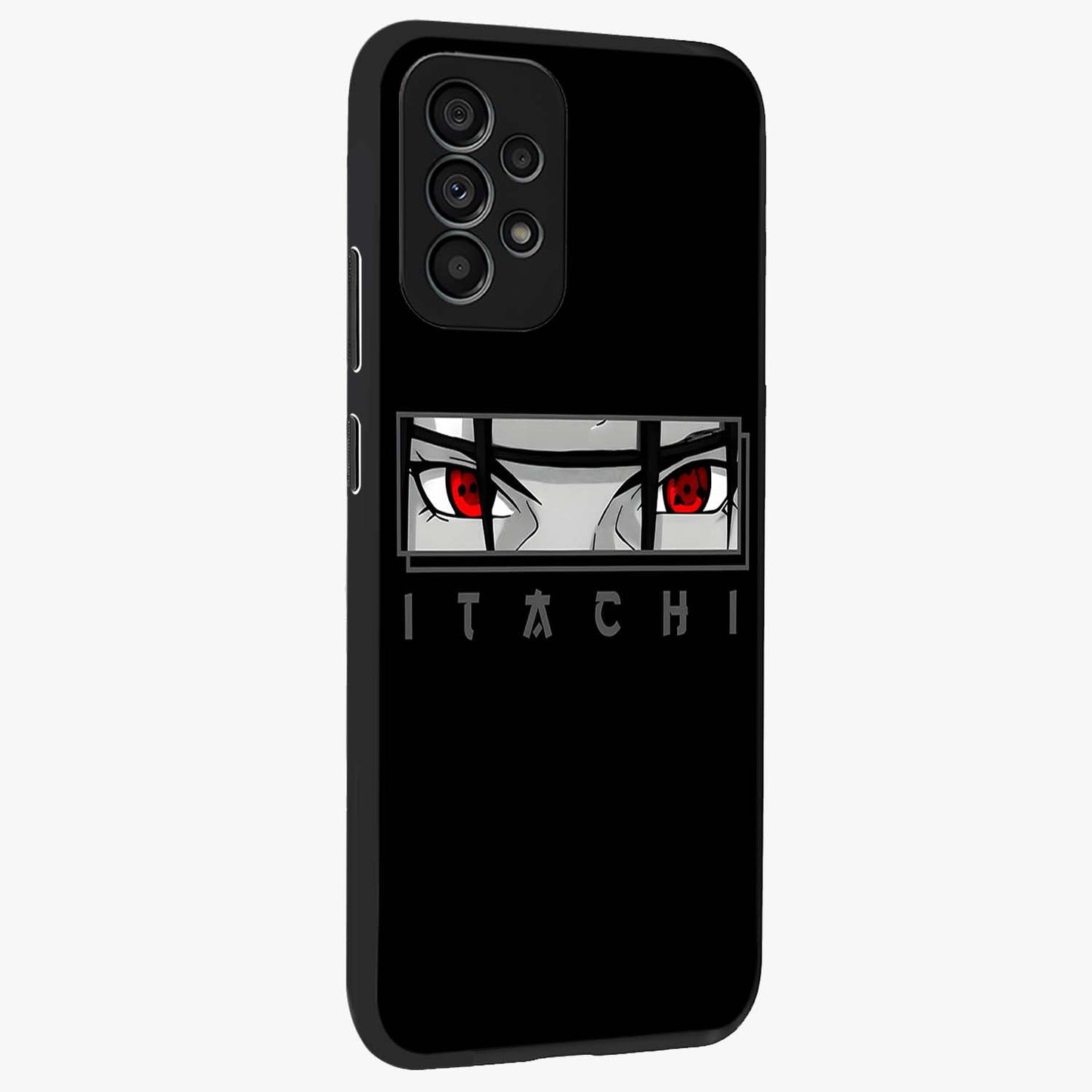 Scarlet Gaze Dominance Glass Case upright view showcasing powerful dramatic artwork with dominant artistic theme.