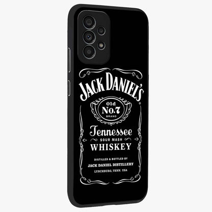 Vintage Whiskey Heritage Glass Case upright view showcasing stylish vintage whiskey artwork with timeless bar culture theme.