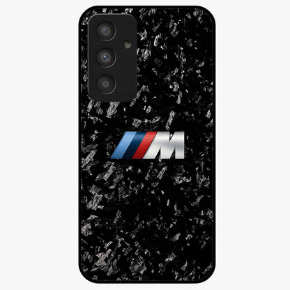 Carbon Speed Mark Glass Case showing flat back view with sporty carbon pattern artwork and glossy glass finish.