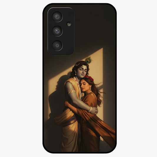 Divine Eternal Love Glass Case showing flat back view with spiritual love themed artwork and glossy glass finish.
