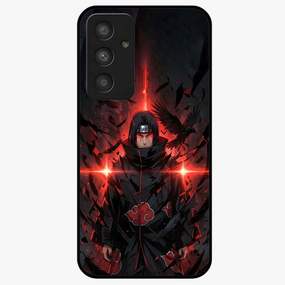 Focus Mode On Glass Case showing flat back view with bold motivational typography design and glossy glass finish.