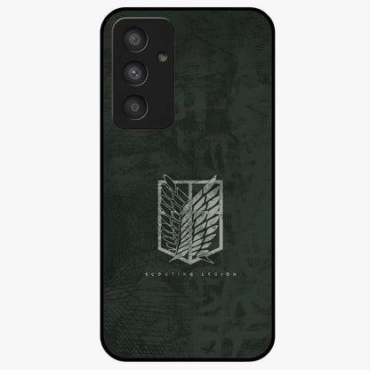 Wings Of Freedom Glass Case showing flat back view with symbolic wings artwork and glossy glass finish.