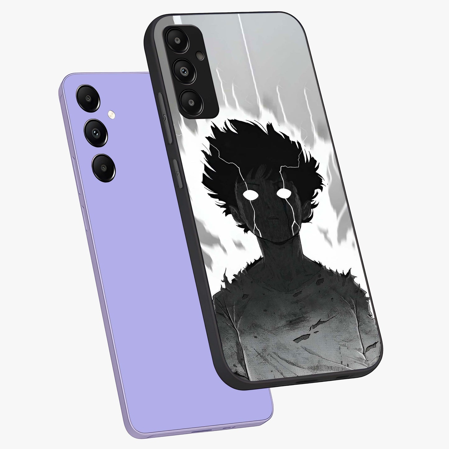 Awakened Inner Rage Glass Case displayed in angled mockup highlighting powerful graphic design and bold artistic theme.