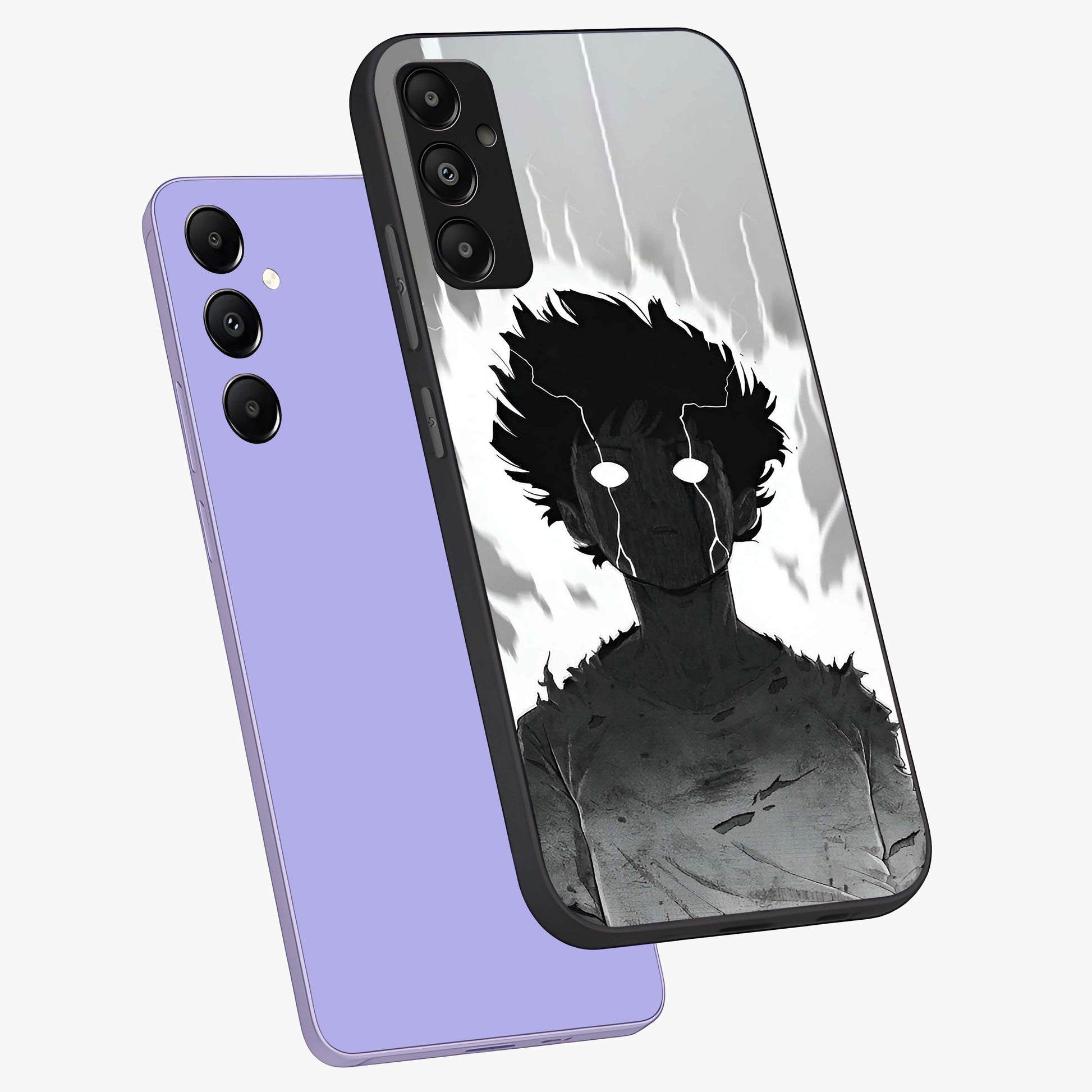Awakened Inner Rage Glass Case displayed in angled mockup highlighting powerful graphic design and bold artistic theme.