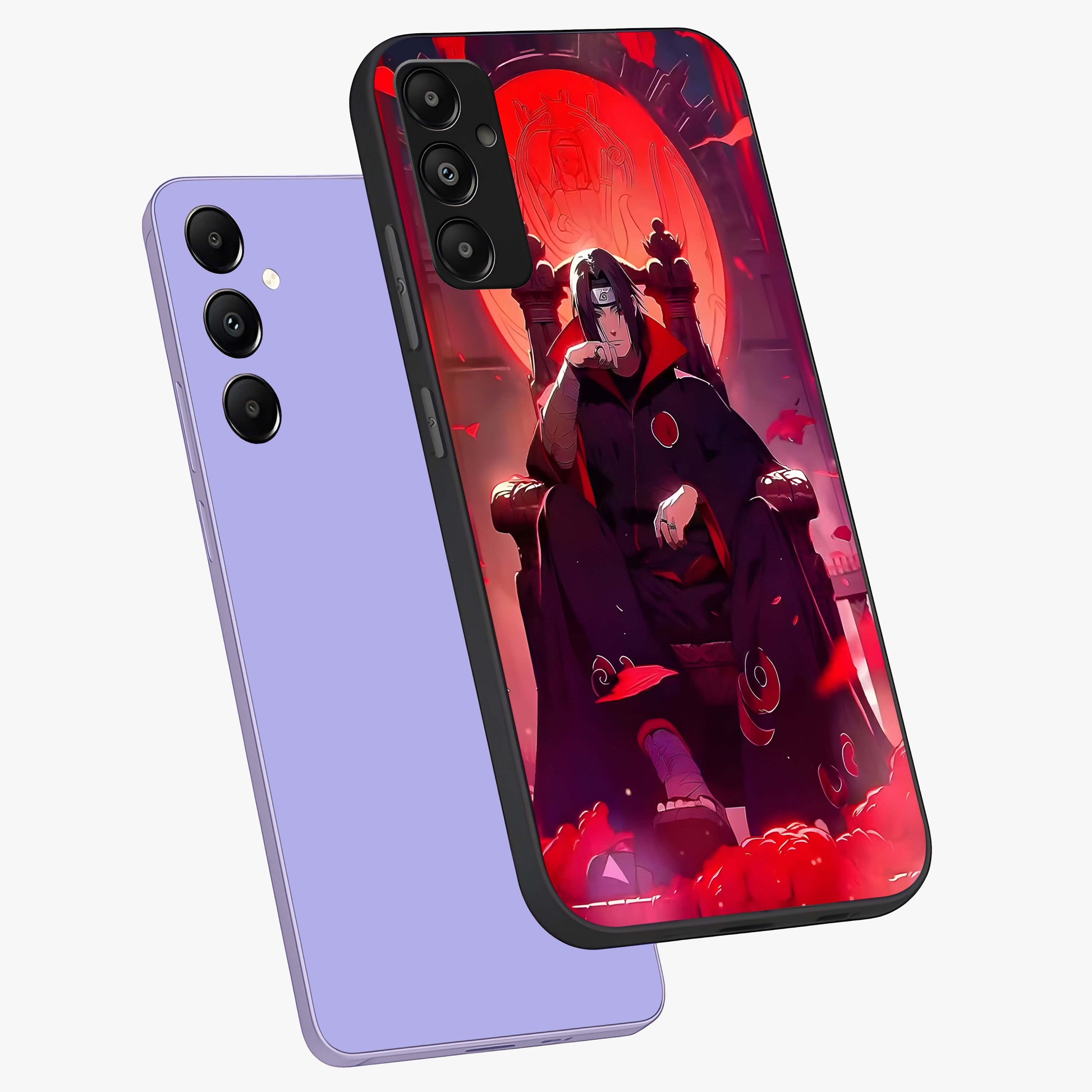 Blood Moon Sovereign Glass Case displayed in angled mockup highlighting dark celestial moon design and dramatic theme.