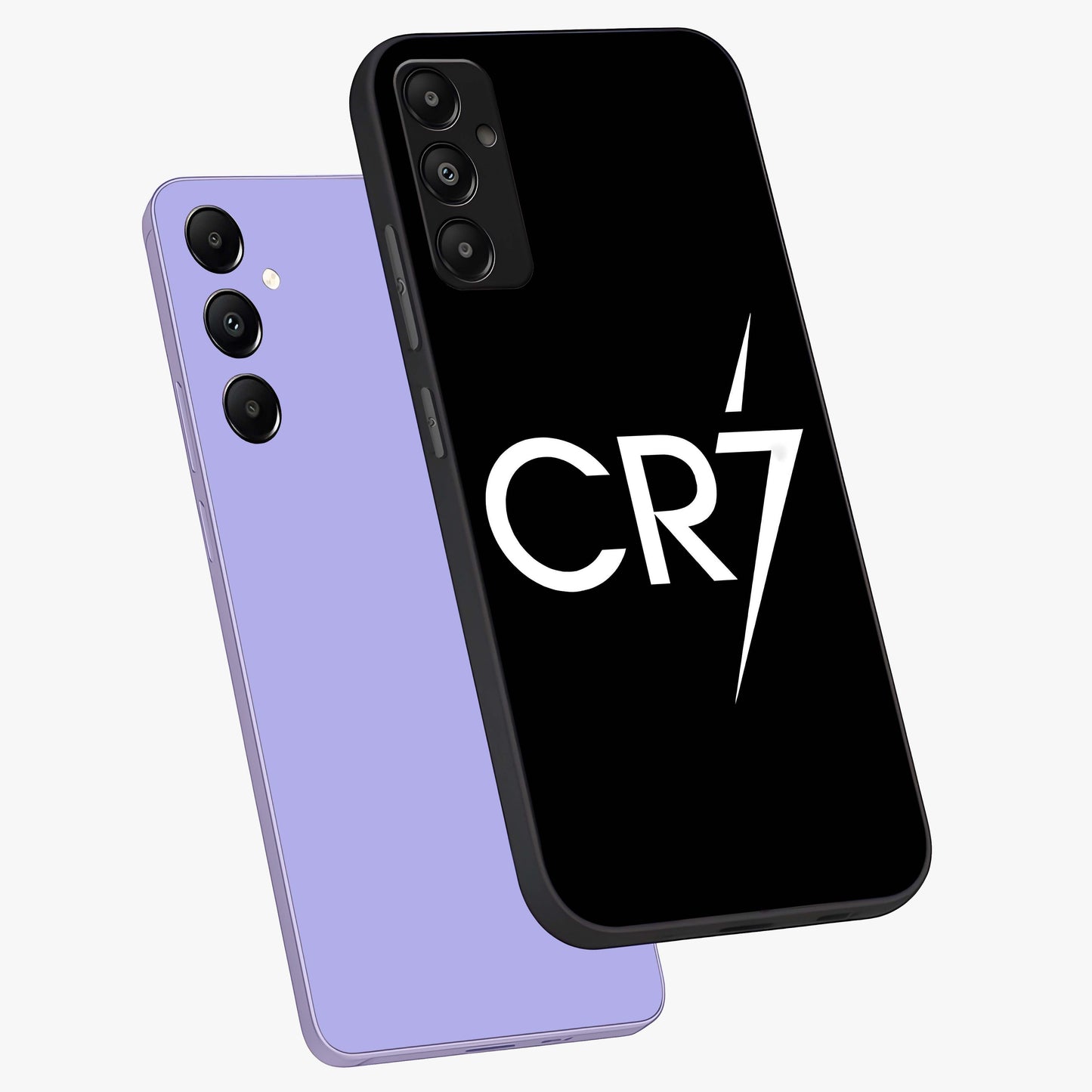 Cr7 Elite Strike Glass Case displayed in angled mockup highlighting powerful sports graphic with bold athletic theme.