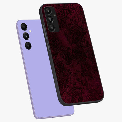 Crimson Fade Flow Glass Case displayed in angled mockup highlighting smooth gradient design with modern aesthetic style.