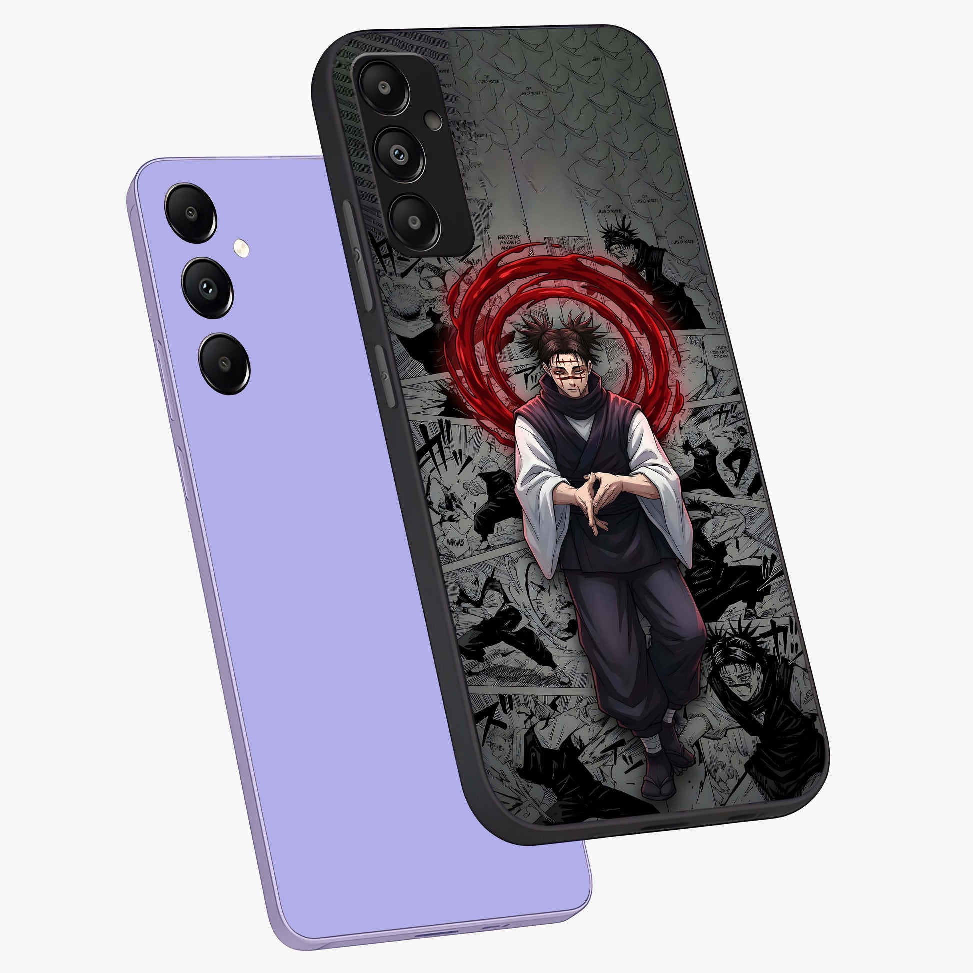 Cursed Ritual Ascension Glass Case displayed in angled mockup highlighting mystical ritual illustration with supernatural aesthetic.