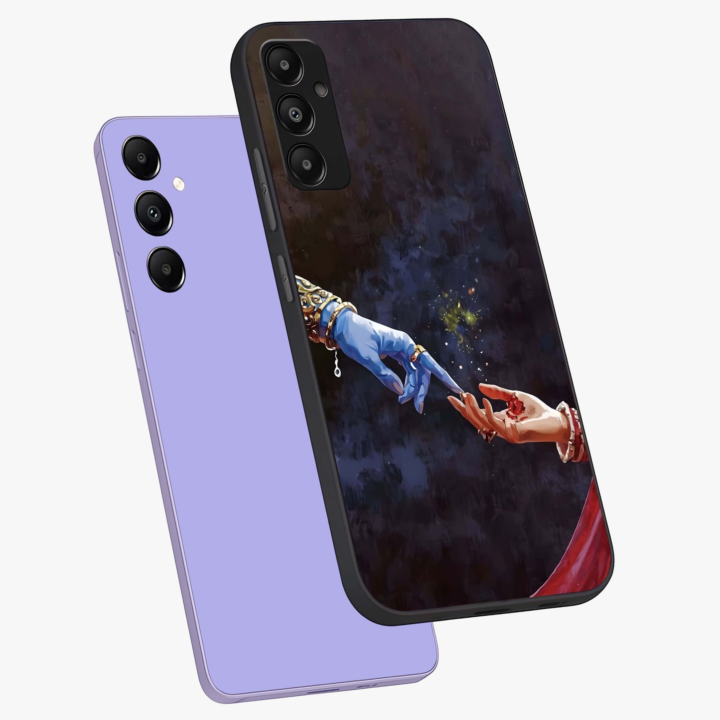 Divine Touch Eternal Glass Case displayed in angled mockup highlighting elegant divine inspired design with calm aesthetic style.