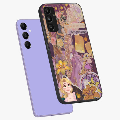 Magical Tangled Dream Glass Case displayed in angled mockup highlighting whimsical fantasy design with magical aesthetic.