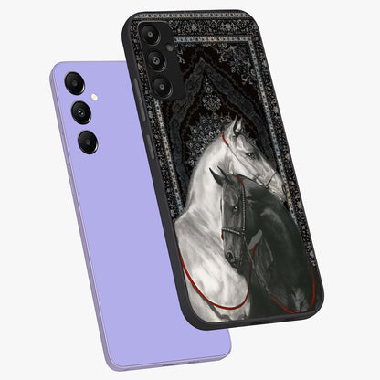 Majestic Ride Legacy Glass Case displayed in angled mockup highlighting sleek vehicle design with bold racing aesthetic.
