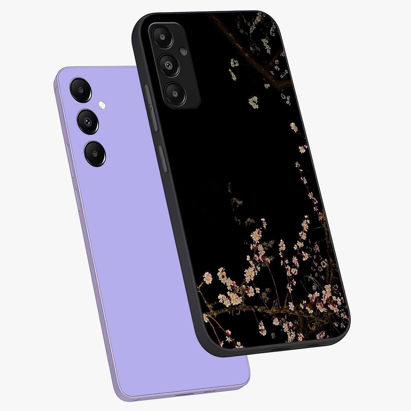 Petal Moon Light With Custom Name Glass Case displayed in angled mockup highlighting delicate petal design with custom name feature.