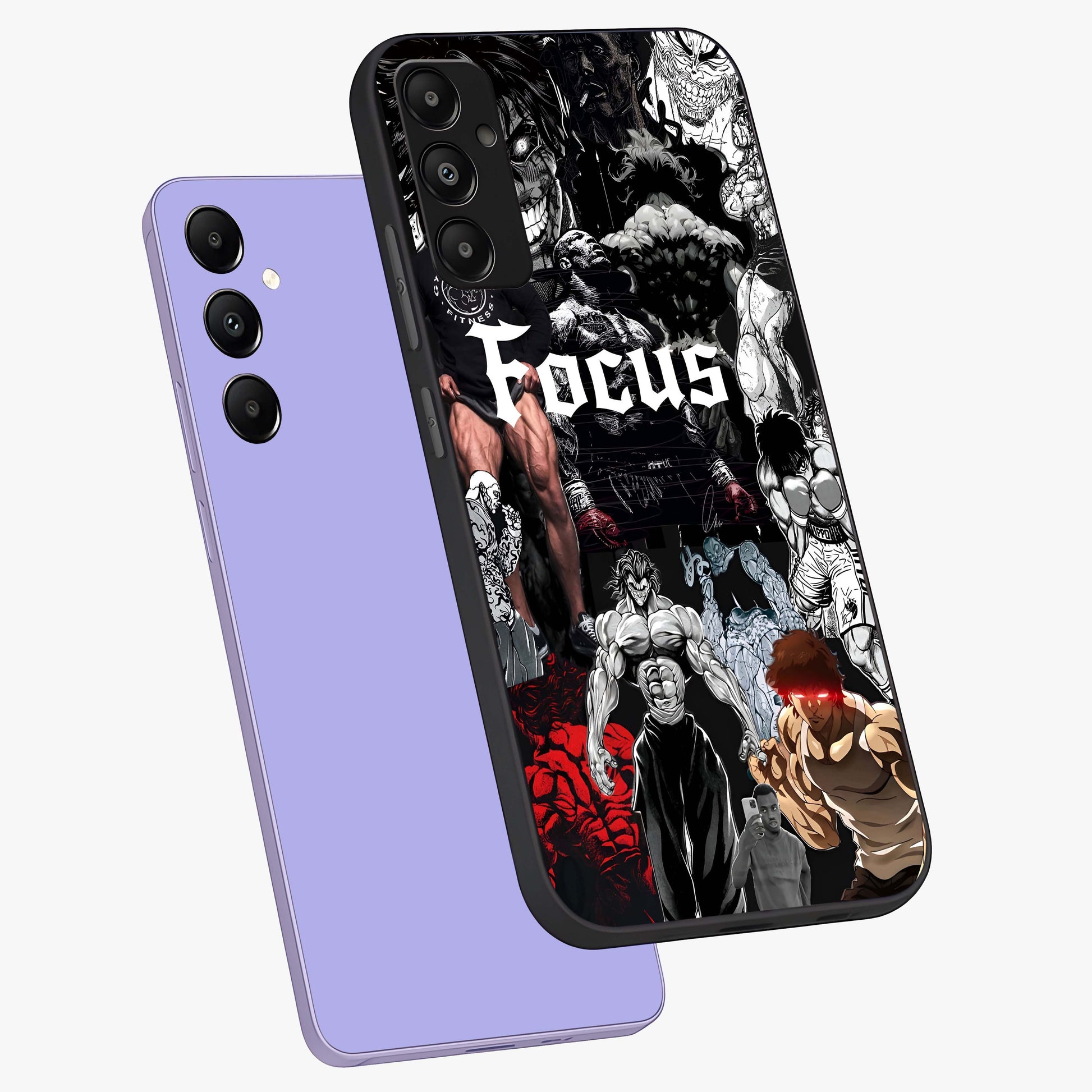 Relentless Power Focus Glass Case displayed in angled mockup highlighting bold statement design with modern aesthetic style.