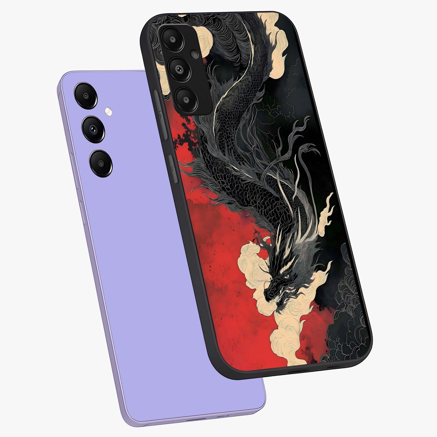 Shadow Dragon Fury Glass Case displayed in angled mockup highlighting powerful dragon illustration with dark fantasy aesthetic.