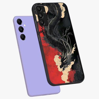Shadow Dragon Fury Glass Case displayed in angled mockup highlighting powerful dragon illustration with dark fantasy aesthetic.