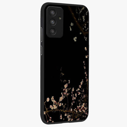 Petal Moon Light With Custom Name Glass Case upright view showcasing elegant floral moon artwork with personalized aesthetic.