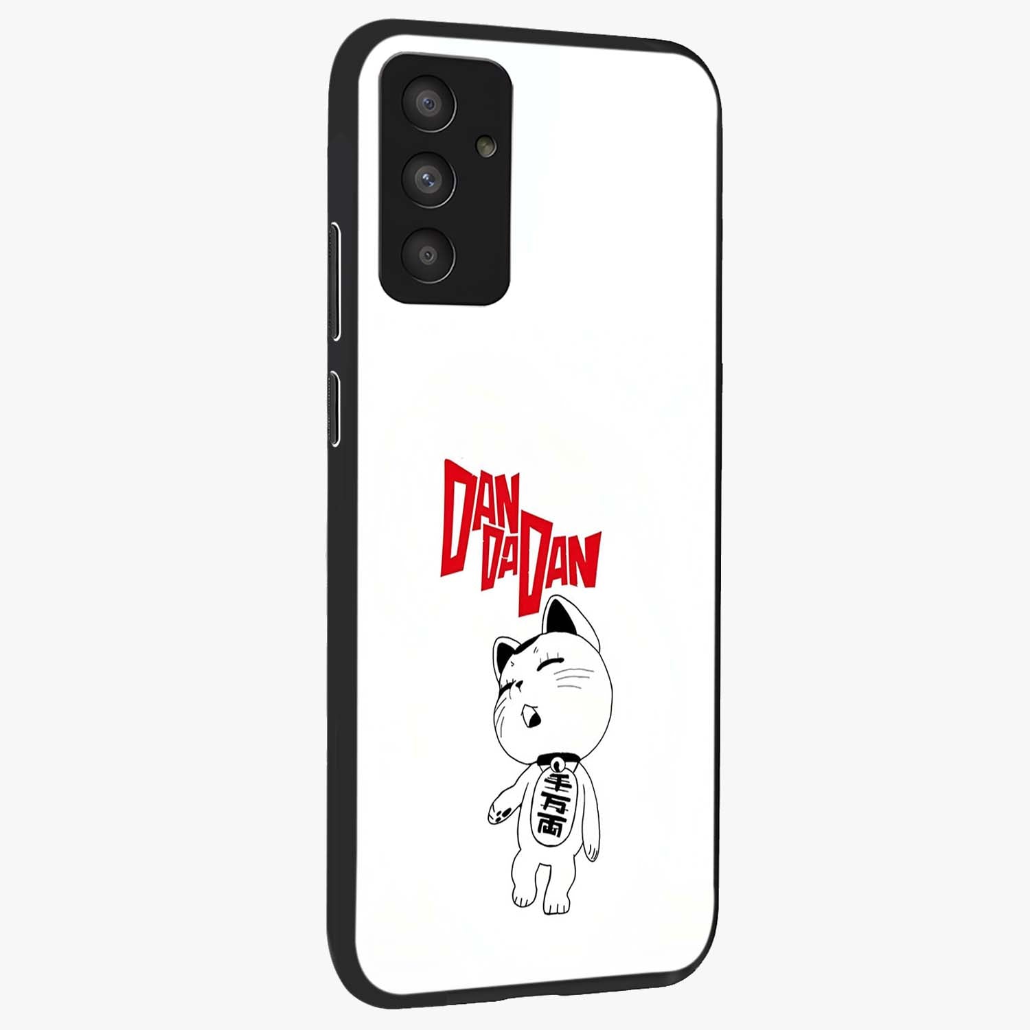 Playful Spirit Charm Glass Case upright view showcasing vibrant charm artwork with fun artistic theme.