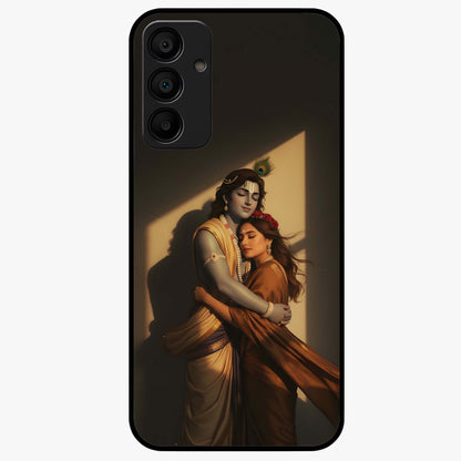 Divine Eternal Love Glass Case showing flat back view with spiritual love themed artwork and glossy glass finish.