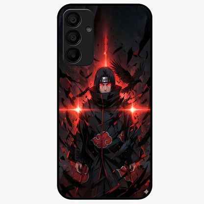 Focus Mode On Glass Case showing flat back view with bold motivational typography design and glossy glass finish.
