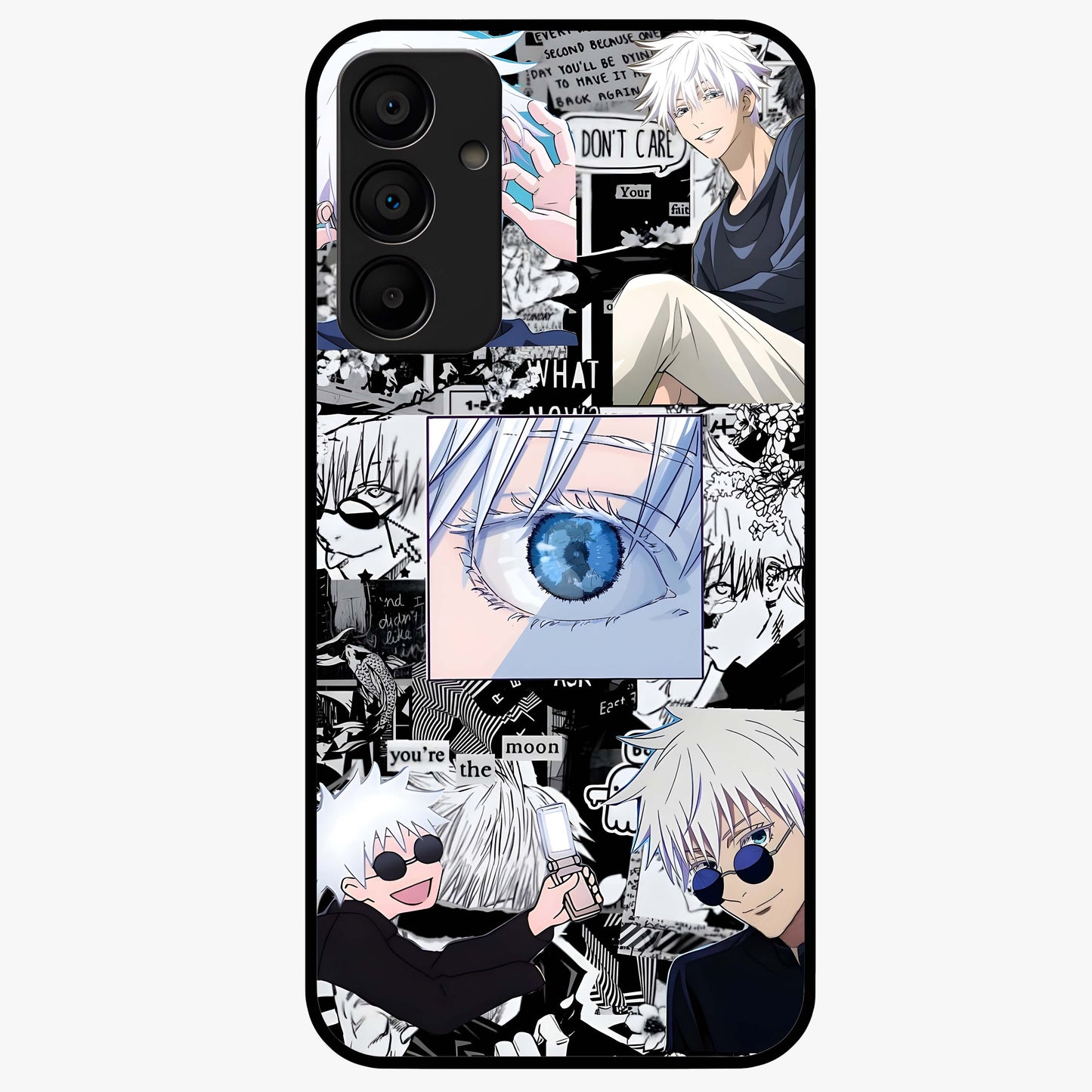 Infinity Sorcerer Chaos Glass Case showing flat back view with mystical sorcerer themed artwork and glossy glass finish.