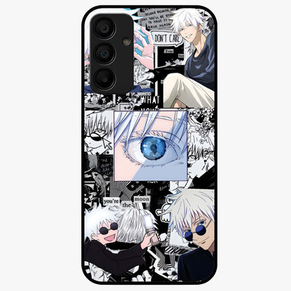 Infinity Sorcerer Chaos Glass Case showing flat back view with mystical sorcerer themed artwork and glossy glass finish.