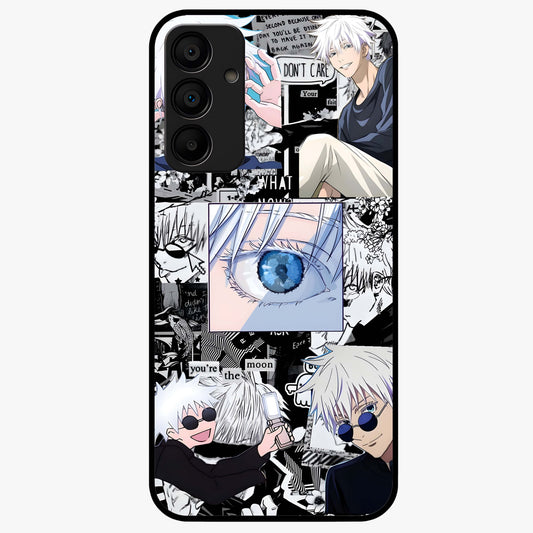 Infinity Sorcerer Chaos Glass Case showing flat back view with mystical sorcerer themed artwork and glossy glass finish.