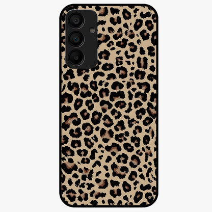 Savage Chic Pattern Glass Case showing flat back view with stylish patterned artwork and glossy glass finish.