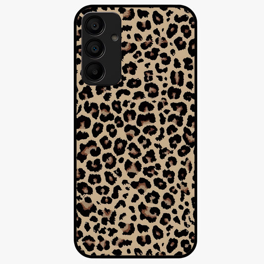 Savage Chic Pattern Glass Case showing flat back view with stylish patterned artwork and glossy glass finish.