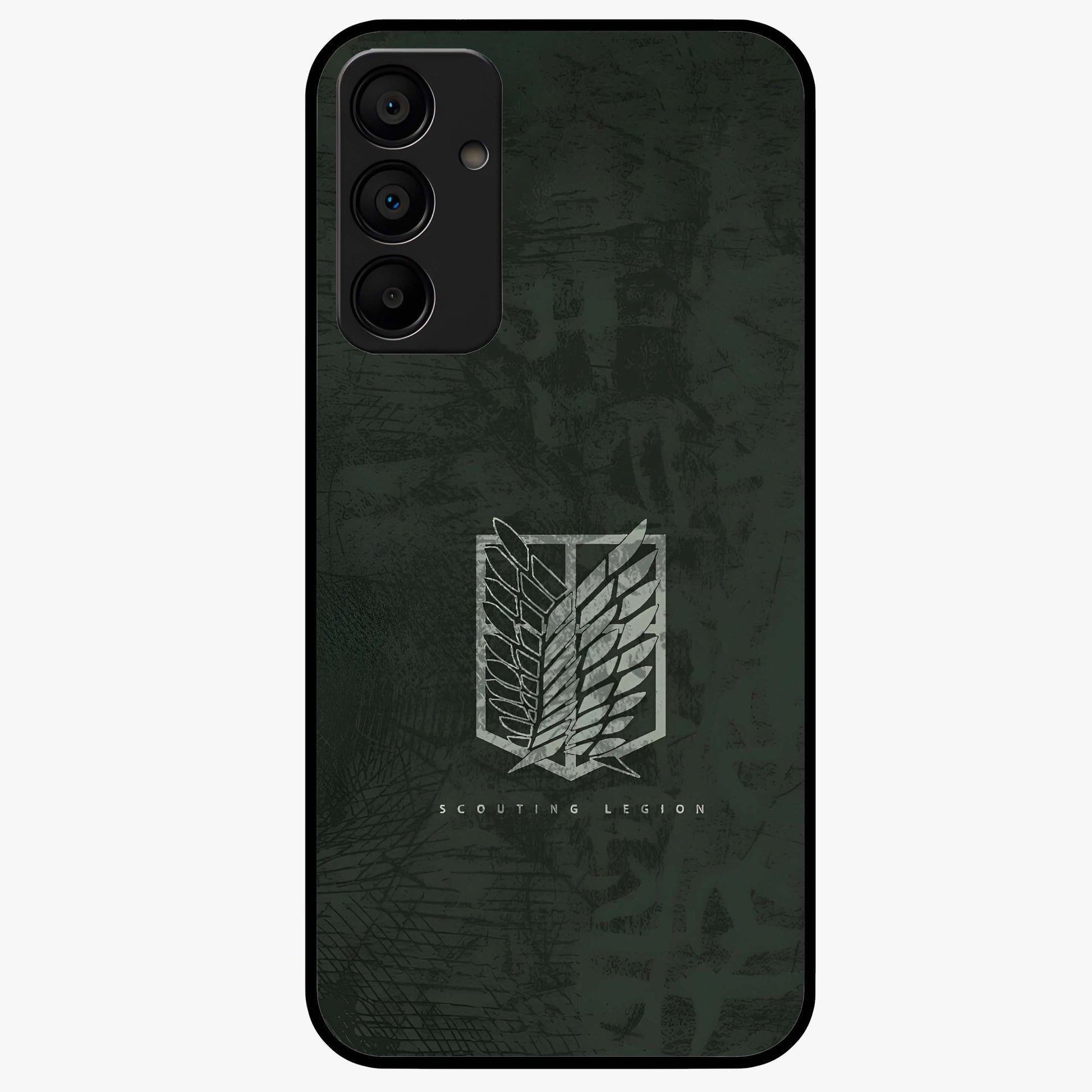 Wings Of Freedom Glass Case showing flat back view with symbolic wings artwork and glossy glass finish.