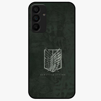 Wings Of Freedom Glass Case showing flat back view with symbolic wings artwork and glossy glass finish.