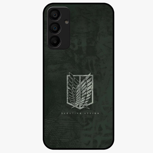 Wings Of Freedom Glass Case showing flat back view with symbolic wings artwork and glossy glass finish.