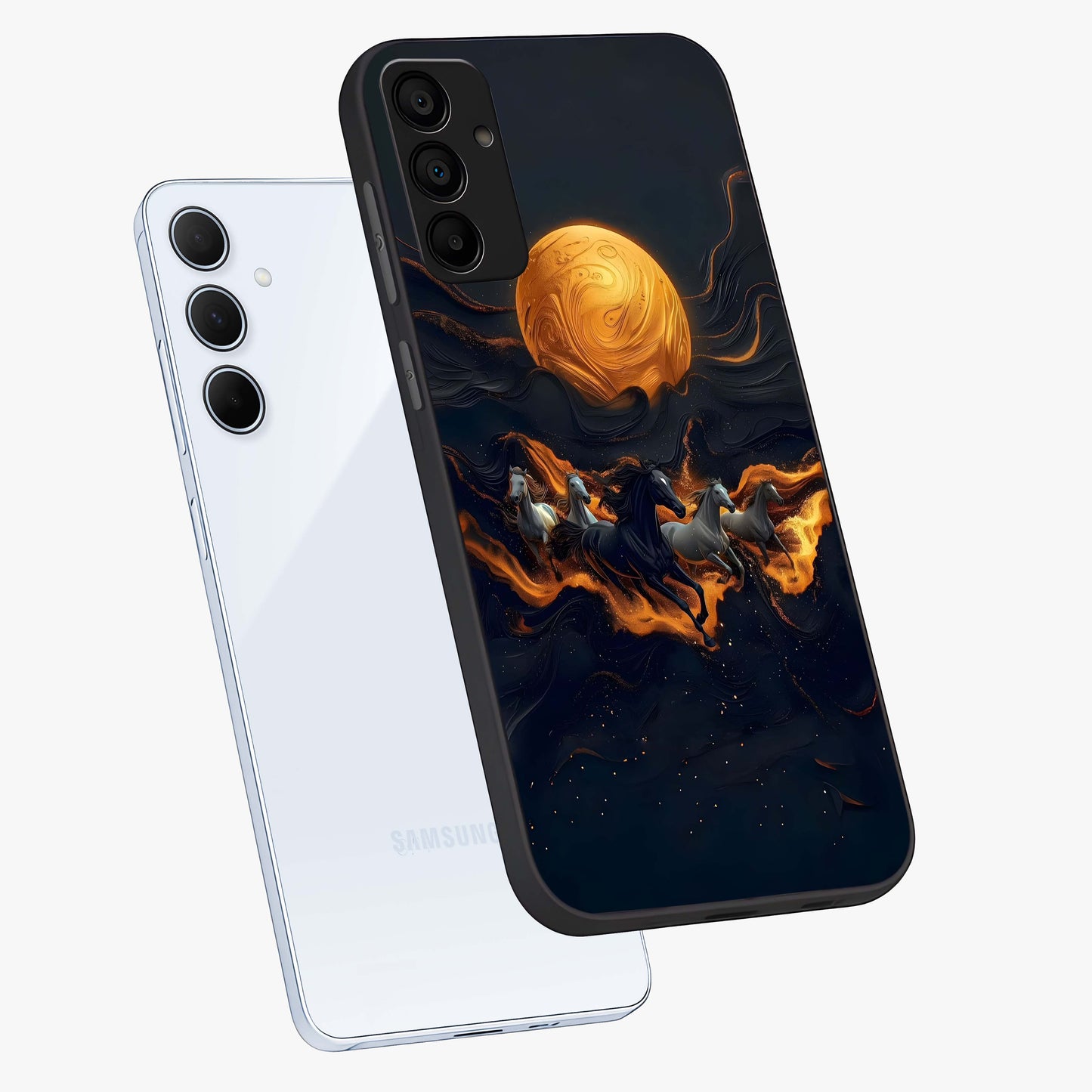 Golden Royal Heritage Glass Case displayed in angled mockup highlighting luxurious heritage design with golden aesthetic style.