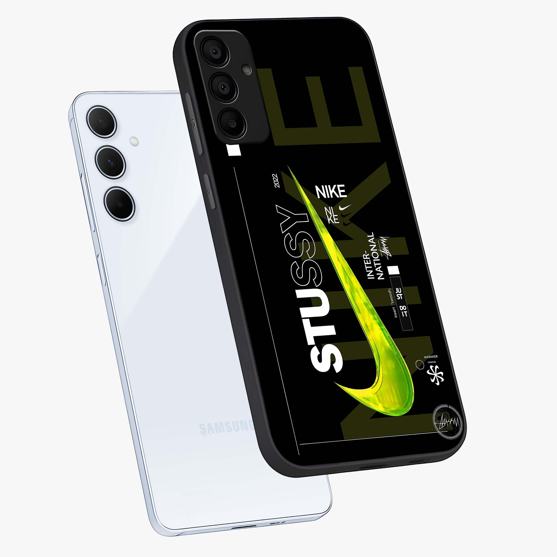 Neon Street Edition Glass Case displayed in angled mockup highlighting vibrant urban design with bold street aesthetic.