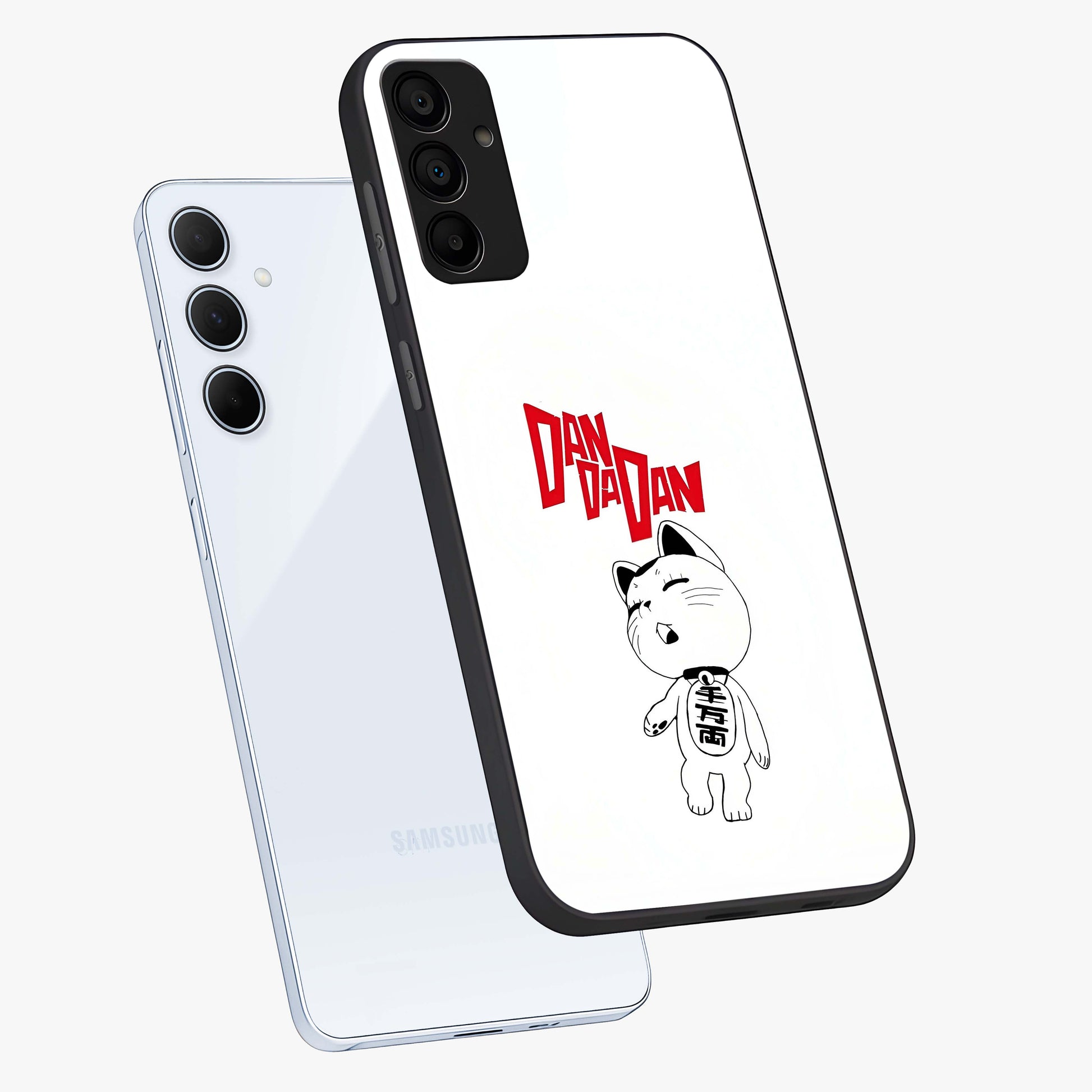 Playful Spirit Charm Glass Case displayed in angled mockup highlighting lively decorative design with playful aesthetic style.