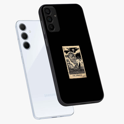 The Empress Glass Case displayed in angled mockup highlighting elegant royal design with majestic aesthetic style.