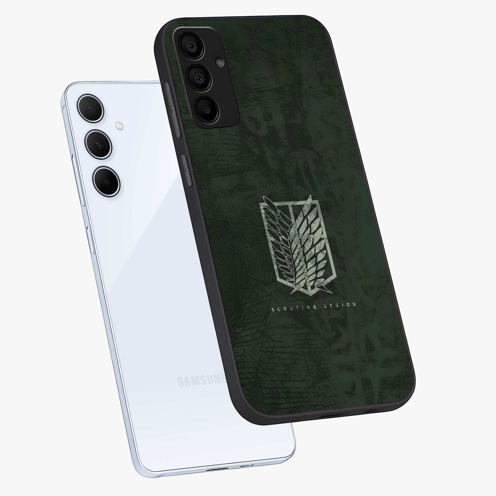 Wings Of Freedom Glass Case displayed in angled mockup highlighting graceful wing design with inspirational aesthetic.